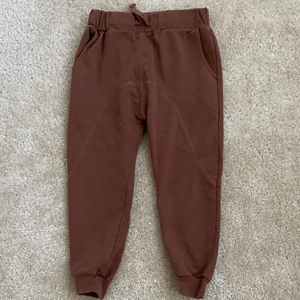 Rylee + Cru James pant size 4-5T in Cedar